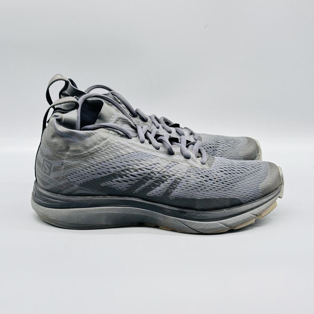 Salomon Shoes Womens 6.5 Gray Mesh Vibe Road Running Athletic Gym Sneakers